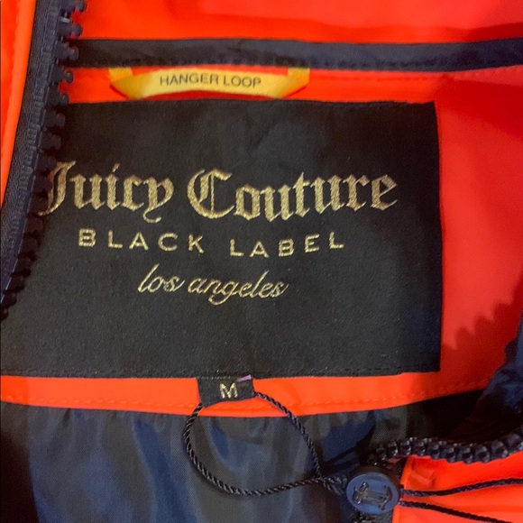 Juicy Couture Orange Puffer Jacket with High Collar - Picture 2 of 2